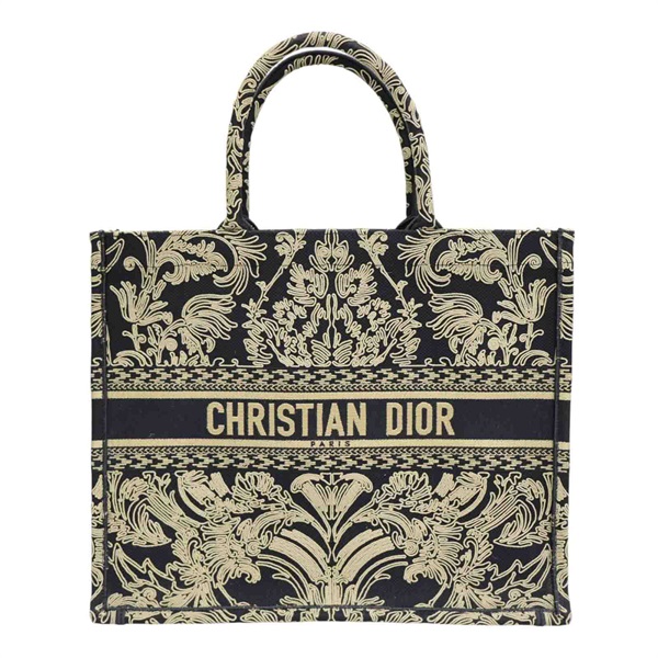 黑色 緹花帆布 Book Tote 肩背包 M1286ZEQJ_M911【Dior 迪奧】 M1286ZEQJ_M911