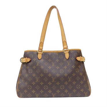 棕色 原花帆布 Batignolles Horizontal 肩背包【LOUIS VUITTON LV 路易威登】 M51154