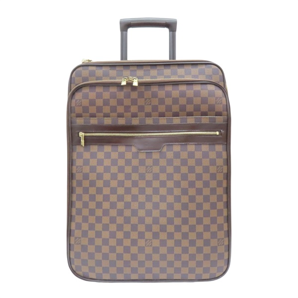 棕色 棋盤格帆布 Pegas 55 行李箱【LOUIS VUITTON LV 路易威登】 N41187