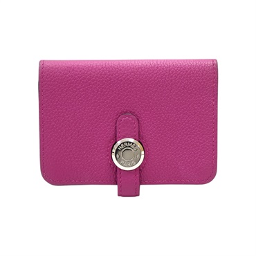 紫色牛皮 Dogon 零錢包 C刻【HERMES 愛馬仕】