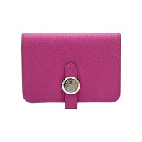 紫色牛皮 Dogon 零錢包 C刻【HERMES 愛馬仕】