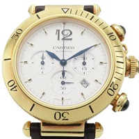 18K黃金 Pasha de Cartier 41mm 計時腕錶【Cartier 卡地亞】 WGPA0017