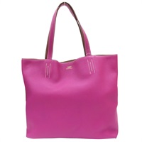 桃紫色 栗子色 Taurillon牛皮 Double Sens 36 雙面 托特包 口JO刻【HERMES 愛馬仕】