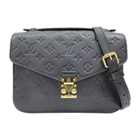黑色 原花壓紋牛皮 Pochette Metis 兩用包【LOUIS VUITTON LV 路易威登】 M41487