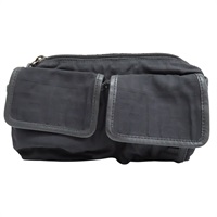 黑色 帆布 Zucca腰包 肩背包【FENDI 芬迪】 7VA149