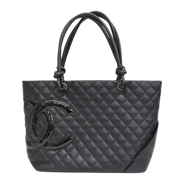 黑色 菱格紋 牛皮 Combon 托特包 手提包 A25169【CHANEL 香奈兒】 A25169