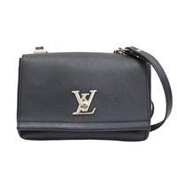 黑色 牛皮 Lockme II BB 肩背包【LOUIS VUITTON LV 路易威登】 M51200
