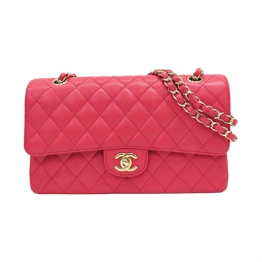 粉色 荔枝紋 牛皮 Coco 25 肩背包 A01112【CHANEL 香奈兒】 A01112