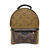 棕色 原花帆布 PALM SPRINGS MINI 後背包【LOUIS VUITTON LV 路易威登】 M42411