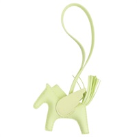 綠色 羊革 Rodeo Pegase PM 飛馬 掛飾 W刻【HERMES 愛馬仕】