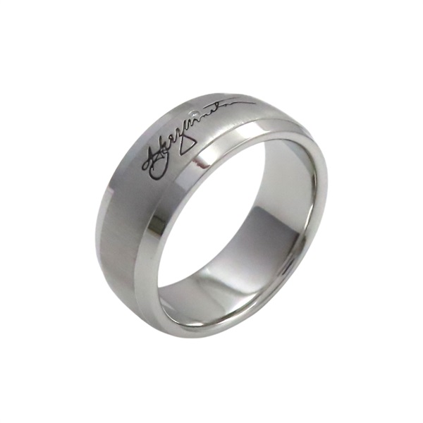 PT950 鉑金 單鑽 Signature Band 戒指【HARRY WINSTON  海瑞溫斯頓】 WBDPRD8MMHWS