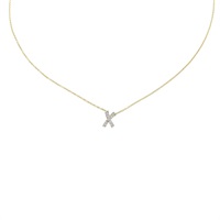 18C黃白K金 Paloma Picasso X Kiss 項鍊【Tiffany & Co 蒂芬妮】