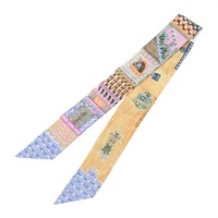 多色 絲綢 Super Silk Quest Twilly 絲巾【HERMES 愛馬仕】 H064011S