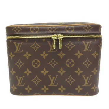 棕色 原花帆布 NICE BB 手提化妝箱【LOUIS VUITTON LV 路易威登】 M42265