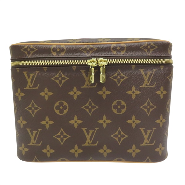 棕色 原花帆布 NICE BB 手提化妝箱【LOUIS VUITTON LV 路易威登】 M42265