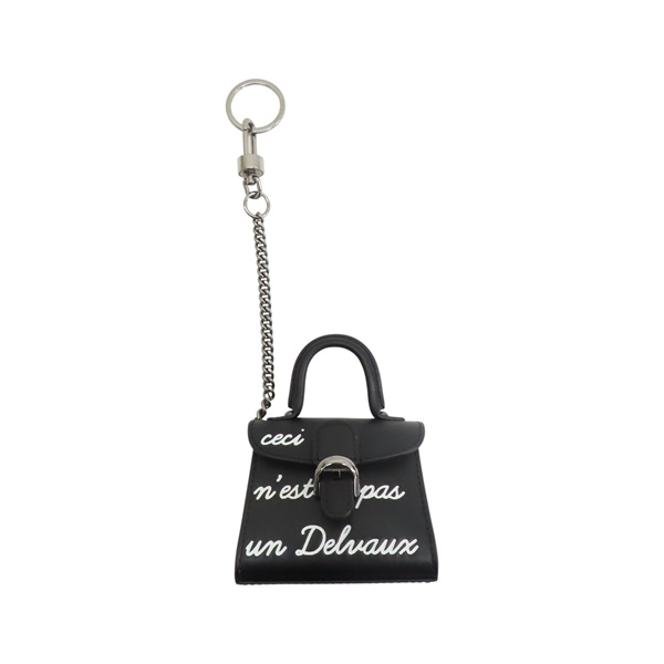 黑色牛皮 Brillant mini Le Rumour Charm 吊飾【Delvaux德爾沃】