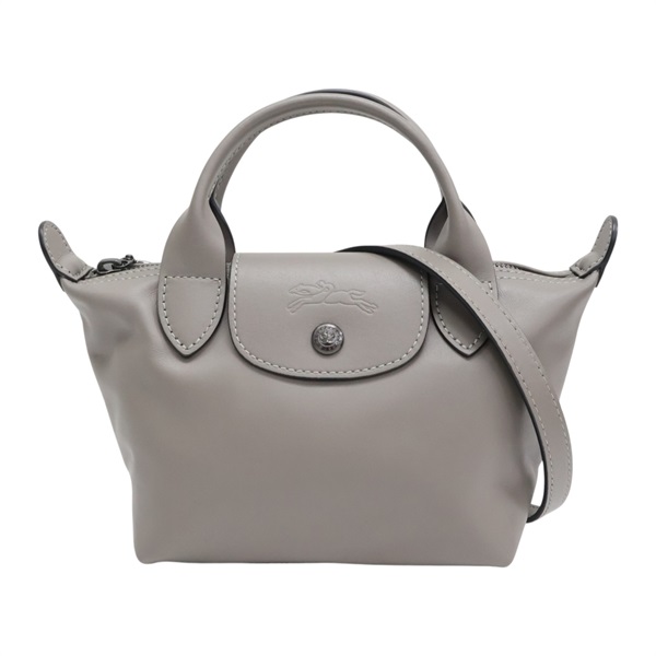 灰色 牛皮 Le Pliage Xtra 兩用包【Longchamp 瓏驤】 L1500987P55