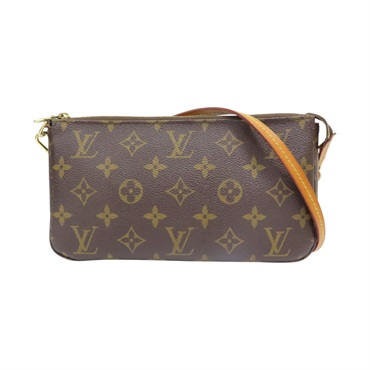 棕色 原花帆布  Pochette Accessoires 肩背包 M51980【LOUIS VUITTON LV 路易威登】 M51980