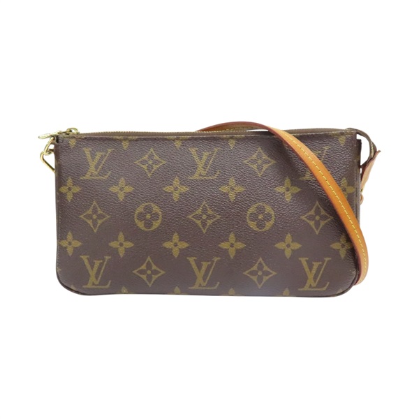 棕色 原花帆布 Pochette Accessoires 肩背包【LOUIS VUITTON LV 路易威登】 M51980