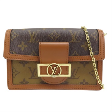 棕色 原花帆布 Dauphine 肩背包【LOUIS VUITTON LV 路易威登】 M68746