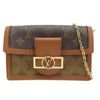 棕色 原花帆布 Dauphine 肩背包【LOUIS VUITTON LV 路易威登】 M68746