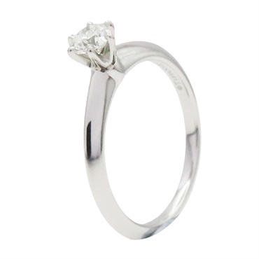 Solitaire 鉑金 0.27ct單鑽 戒指【Tiffany & Co 蒂芬妮】