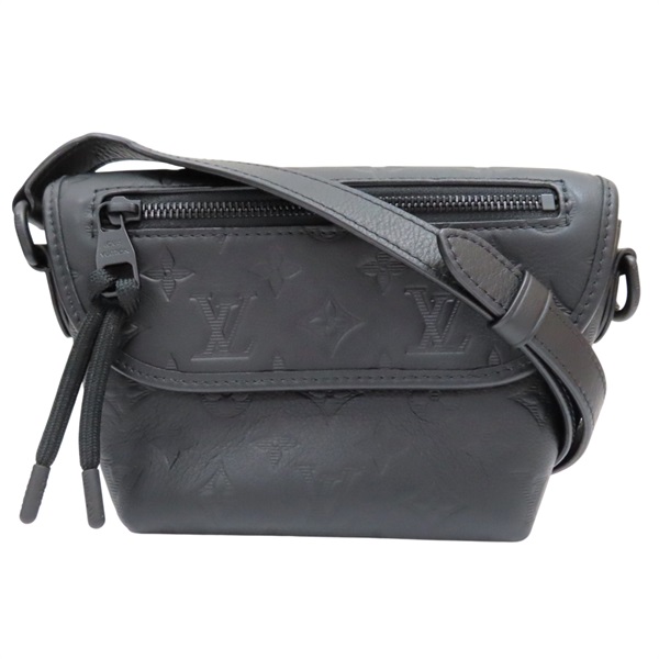 黑色 牛皮壓紋 Pulse 肩背包【LOUIS VUITTON LV 路易威登】 M12636