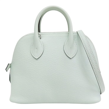 薄荷綠 山羊皮 Bolide 1923 Mini 柏莉包 W刻【HERMES 愛馬仕】