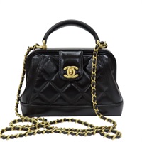 黑色牛皮 Coco Handle 鍊帶 肩背包 AS4958【CHANEL 香奈兒】 AS4958