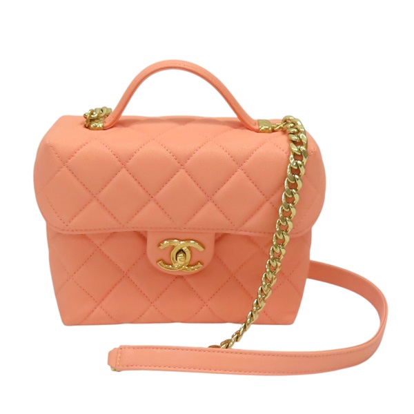 粉色 牛皮 鏈條 化妝包 肩背包【CHANEL 香奈兒】 AS3729