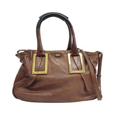 棕色羊皮 Ethel 兩用包【Chloe 克羅伊】