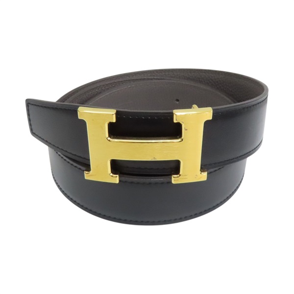 黑色 Box/Togo牛皮 H扣 雙面 皮帶 H064544CM 95CM Y刻【HERMES 愛馬仕】 H064544CM