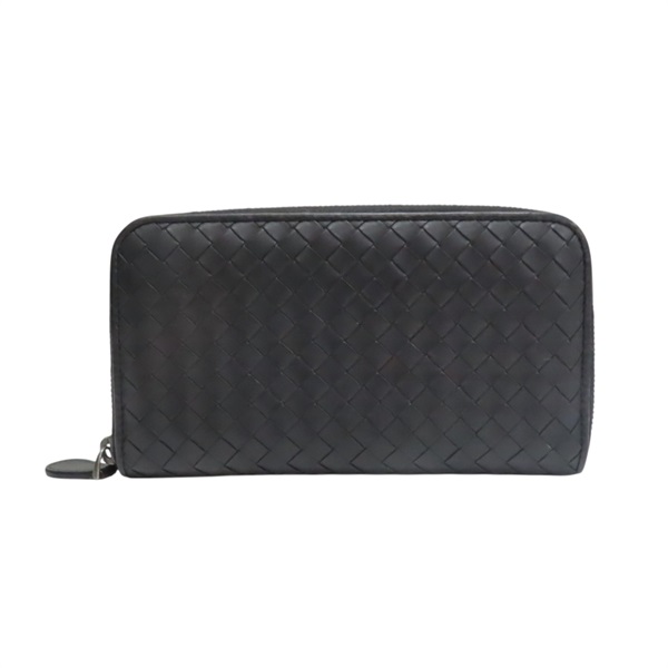 黑色 編織牛皮 Intrecciato 拉鏈長夾【BOTTEGA VENETA BV 寶緹嘉】 510643