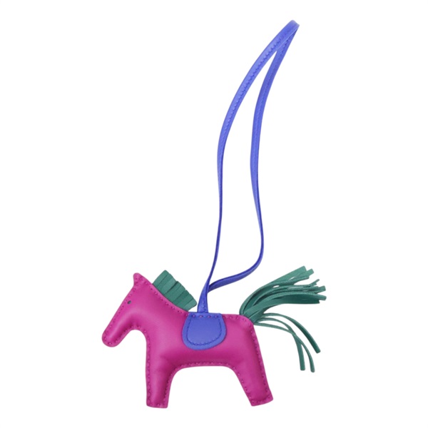 粉色 羊皮 Rodeo PM 小馬 吊飾 A刻【HERMES 愛馬仕】 H064929CA