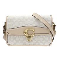 米白色 牛皮 緹花帆布 Studio 肩背包 C7933【COACH 寇馳】 C7933