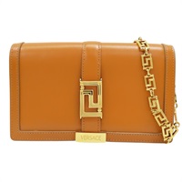 棕色 牛皮 Greca Goddess 肩背包【VERSACE 凡賽斯】 1007220