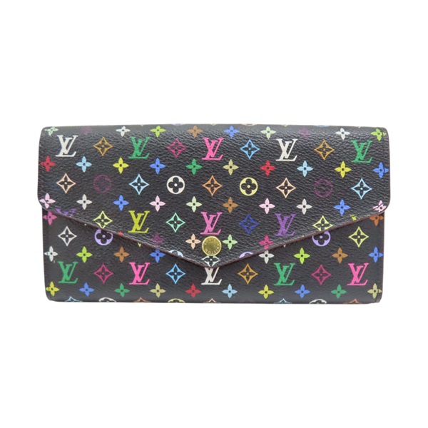黑彩 原花帆布 Sarah 扣式長夾【LOUIS VUITTON LV 路易威登】 M60668