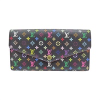 黑彩 原花帆布 Sarah 扣式長夾【LOUIS VUITTON LV 路易威登】 M60668