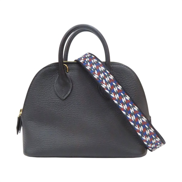 黑色 山羊皮 Bolide 1923 Mini 柏莉包 肩背包 B刻【HERMES 愛馬仕】