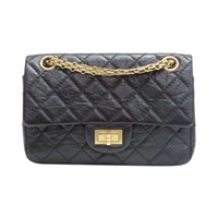 黑色 菱格紋 牛皮 2.55 鍊帶 mini 肩背包【CHANEL 香奈兒】 AS0874
