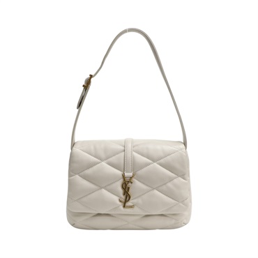 灰白色 菱格紋 羊皮 LE 57 肩背包【SAINT LAURENT YSL 聖羅蘭 】 698567