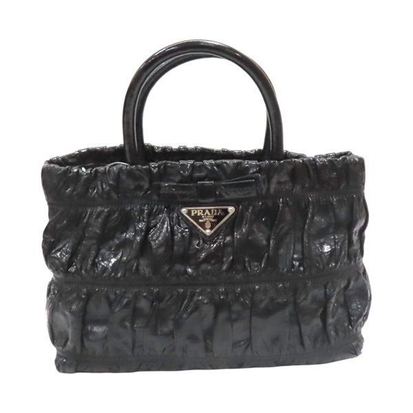 黑色 漆皮 兩用包 缺背帶【PRADA 普拉達】