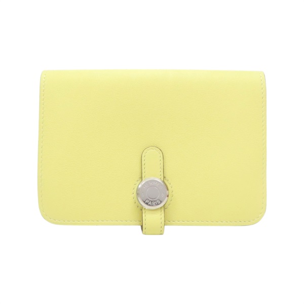 小雞黃 SWIFT牛皮 Dogon Compact錢包 短夾 X刻【HERMES 愛馬仕】