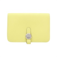 小雞黃 SWIFT牛皮 Dogon Compact錢包 短夾 X刻【HERMES 愛馬仕】