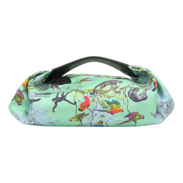 綠色 Equateur印花 絲綢 Balusoie 手提包【HERMES 愛馬仕】 H084912CK