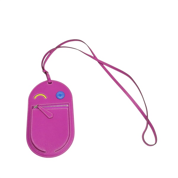 玉蘭粉 Chevre 山羊皮 In The Loop To Go Wink GM 手機套 Z刻【HERMES 愛馬仕】 H083140CKAB