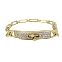 18黃K金 手鍊【HERMES 愛馬仕】 H218471B 00SH