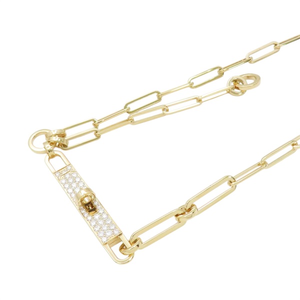 18黃K金 鑽石 Kelly Chaine 項鍊【HERMES 愛馬仕】