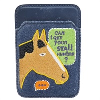 藍色 布面 磁吸式 Stall Number MagSafe 卡片夾【HERMES 愛馬仕】