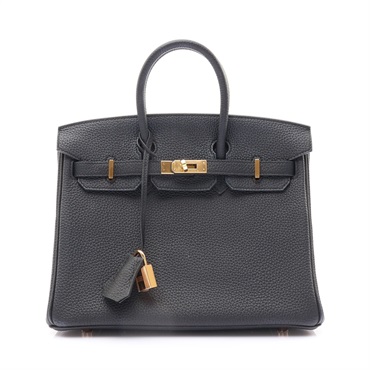 Birkin 25 Togo牛皮 柏金包 黑色 金釦 D刻 手提包【HERMES 愛馬仕】
